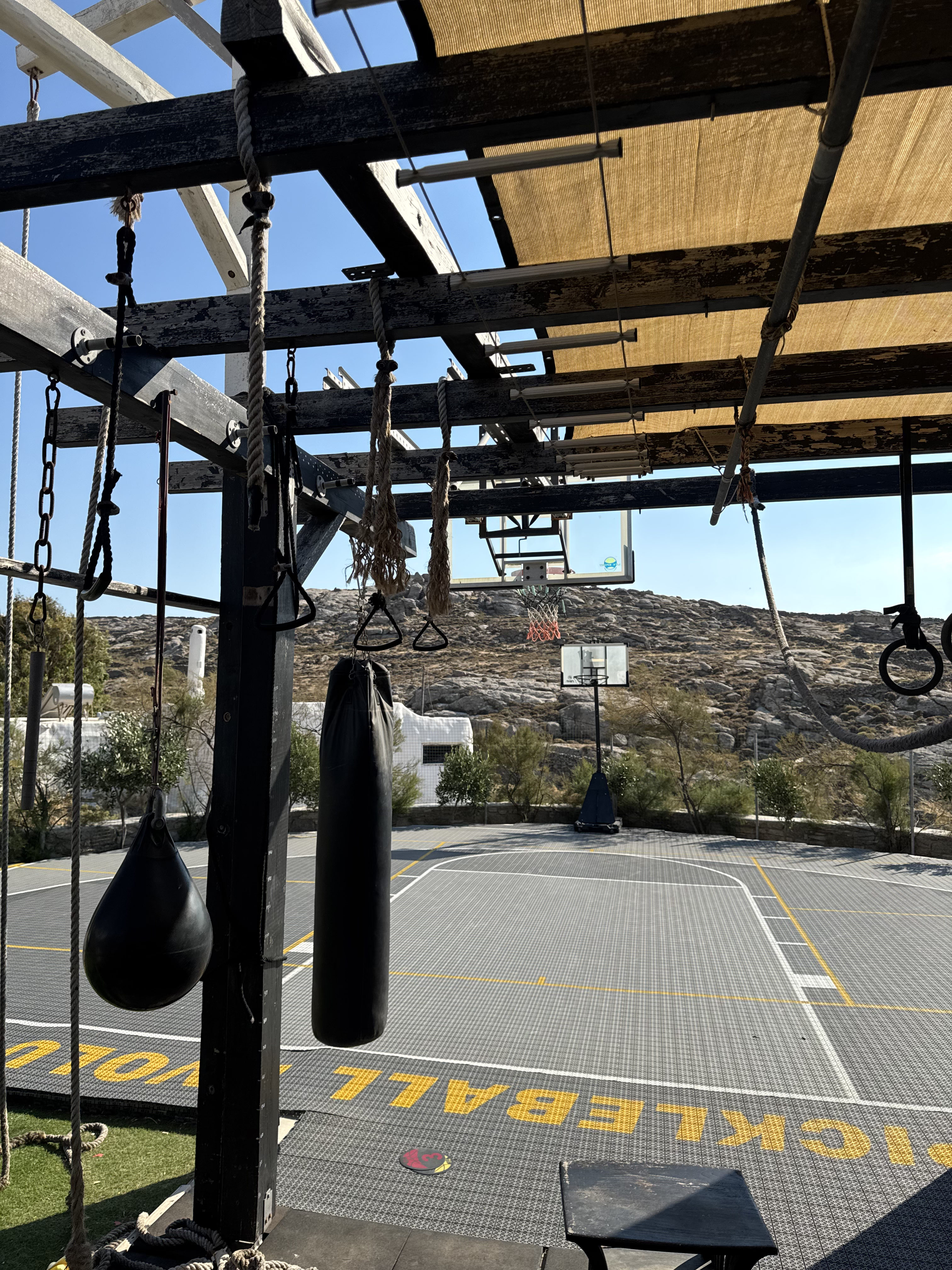 Basketball training area